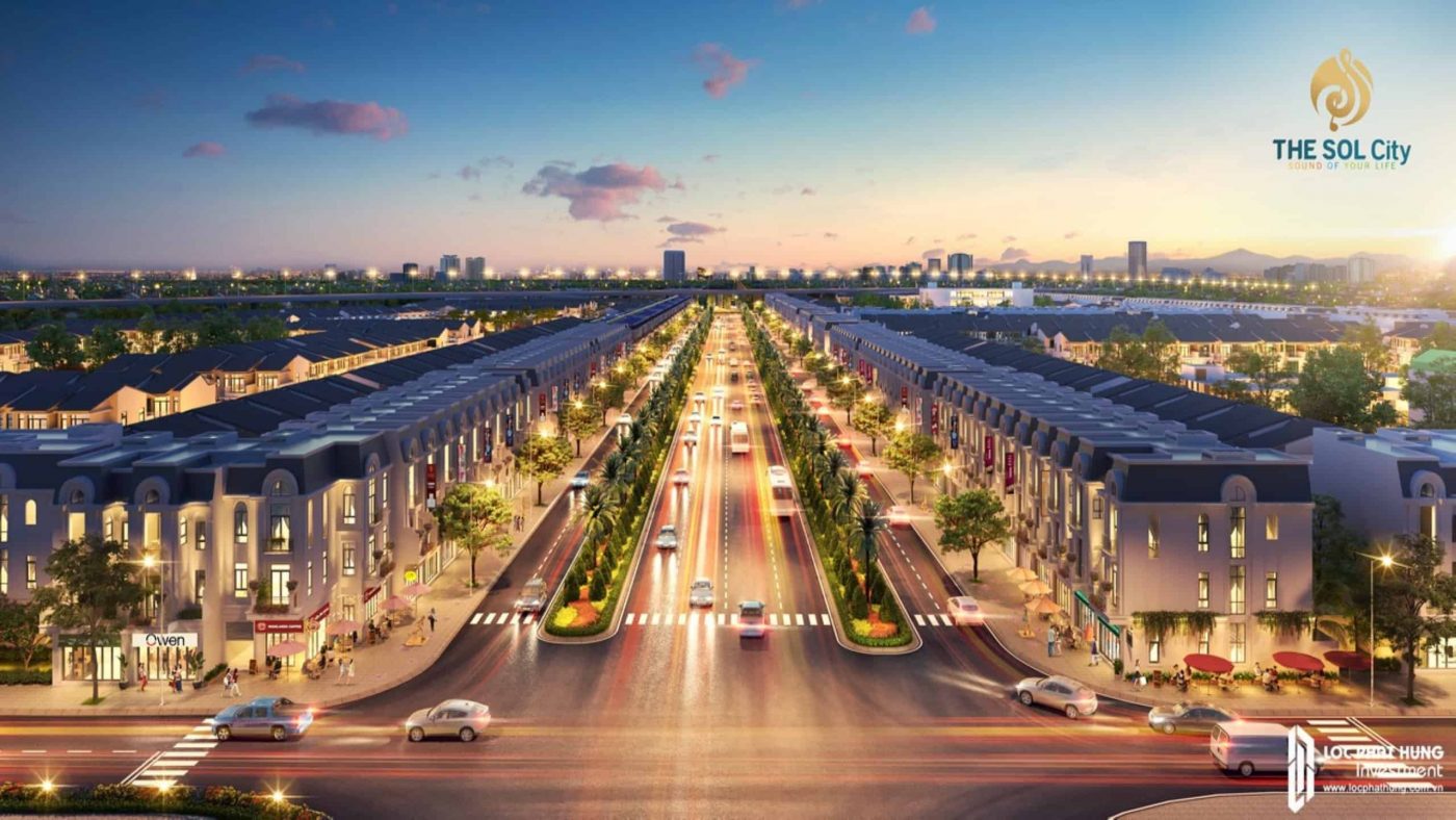 Phối cảnh tổng thể dự án đất nền The Sol City