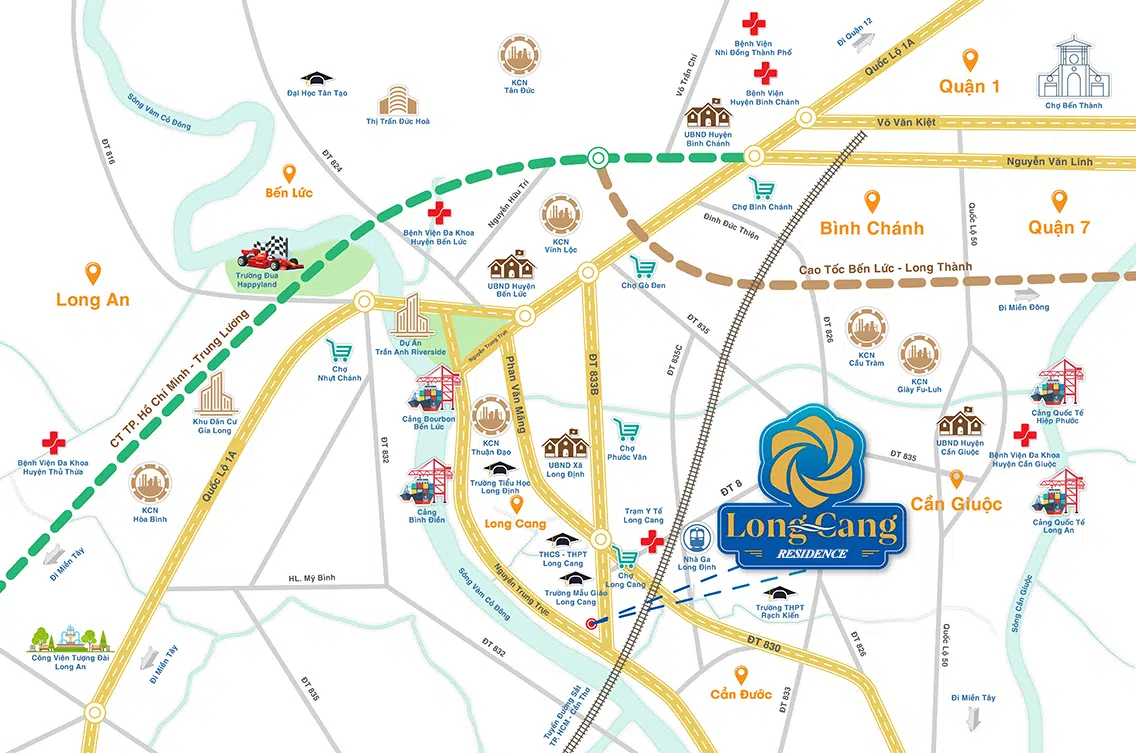 SƠ ĐỒ VỊ TRÍ LONG CANG RESIDENCE
