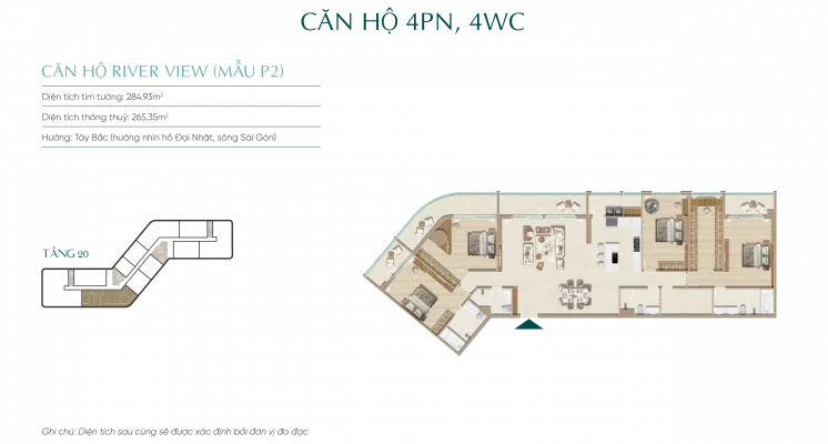 Mặt bằng căn hộ Diamond Sky