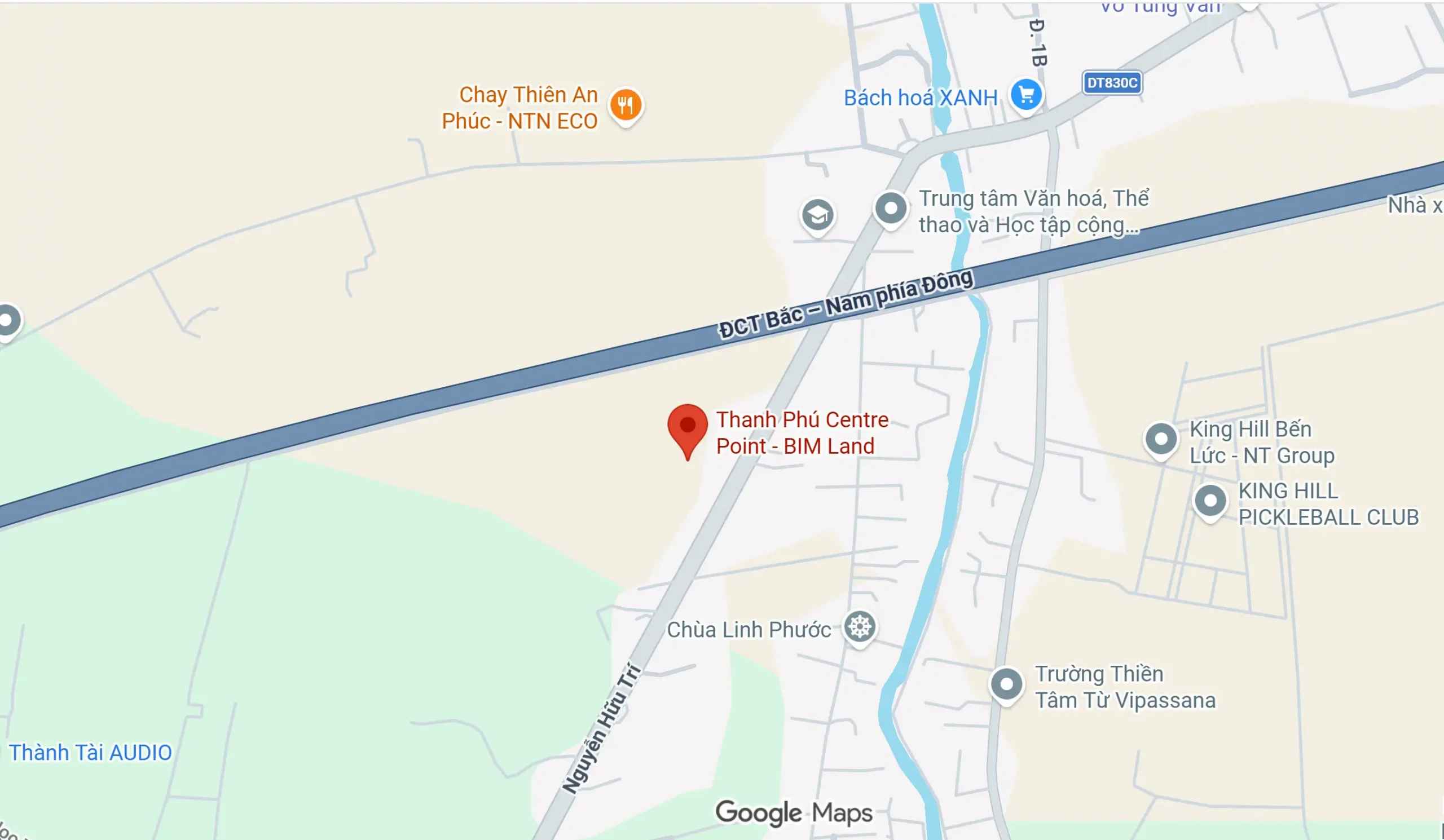 Vị trí Thanh Phú Centre Point