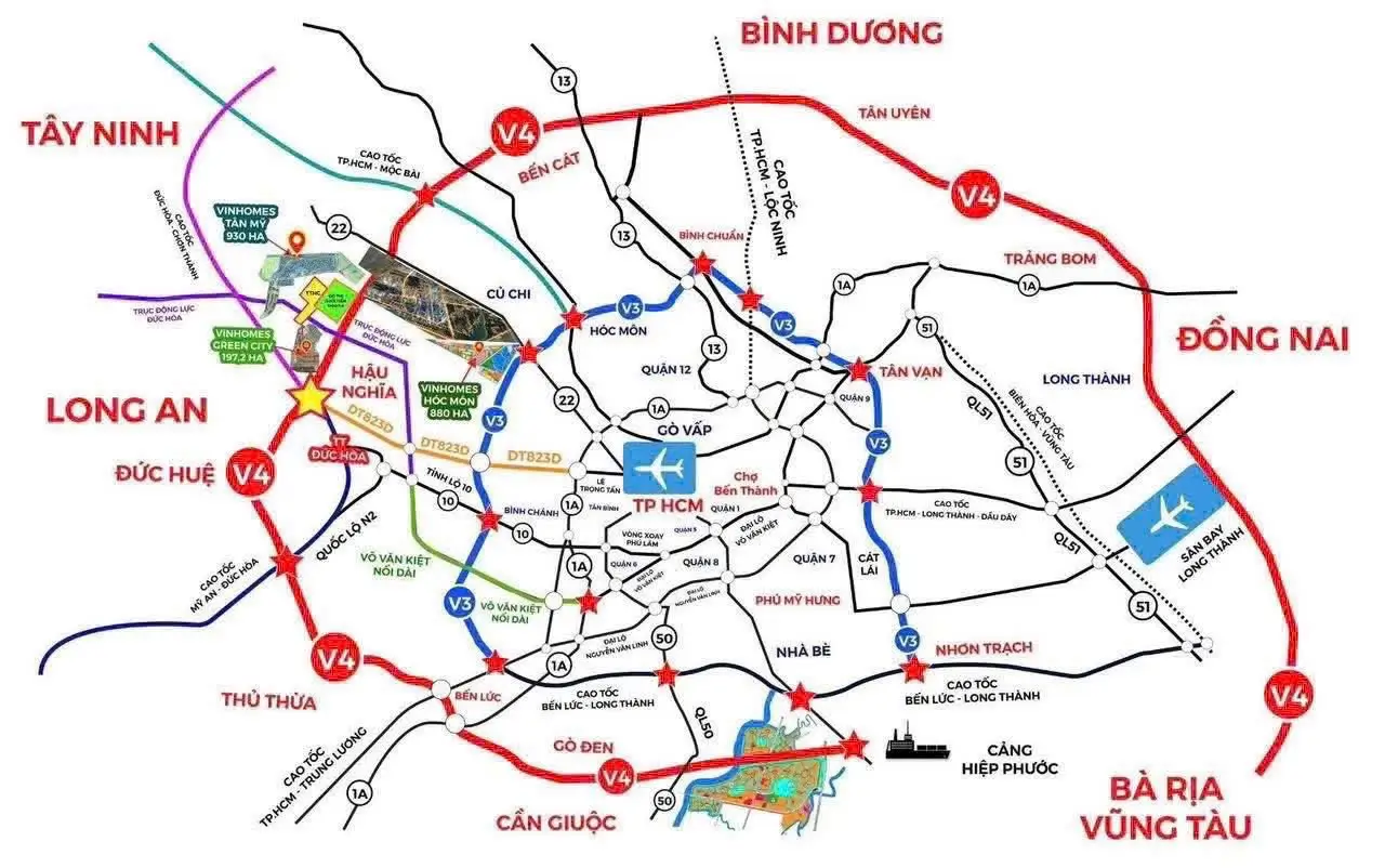 Vị Trí Dự Án Vinhomes Hóc Môn