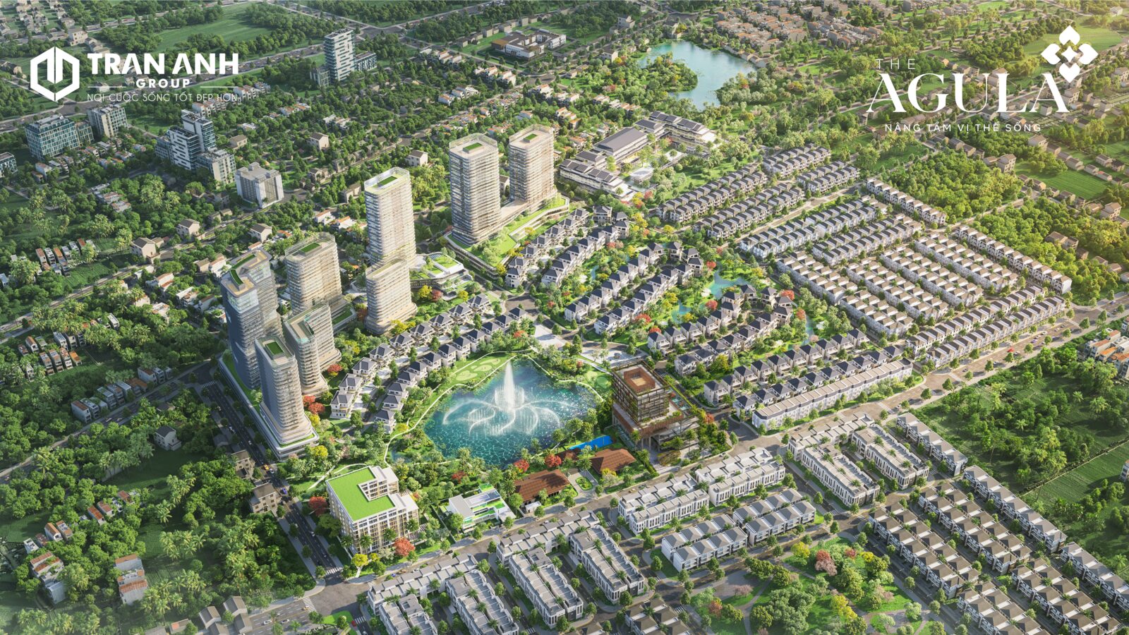 Phối cảnh ban ngày The Agula Phúc An City Đức Hòa