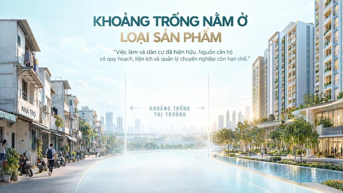 Khoảng trống giữa nhà trọ và căn hộ có quản lý chuyên nghiệp tại Đức Hòa